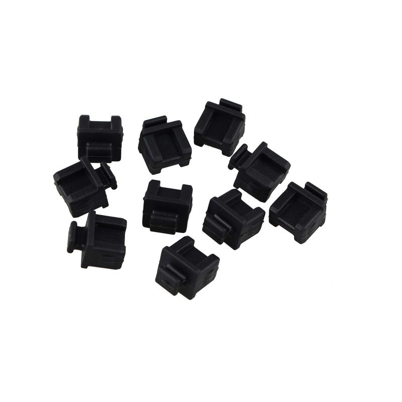 Futheda 20PCS Silicone SFP-B HUB Anti Dust Stopper Plug Cap Cover for Protect Devices Data Port Black - Image 4